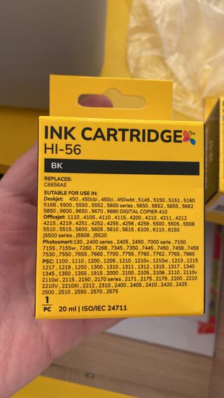 Cartucho de tinta HI-56 y HI-55negra y de colores