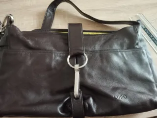 Bolso de piel marrón LUPO