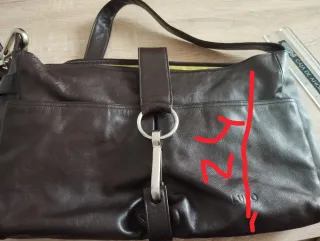 Bolso de piel marrón LUPO