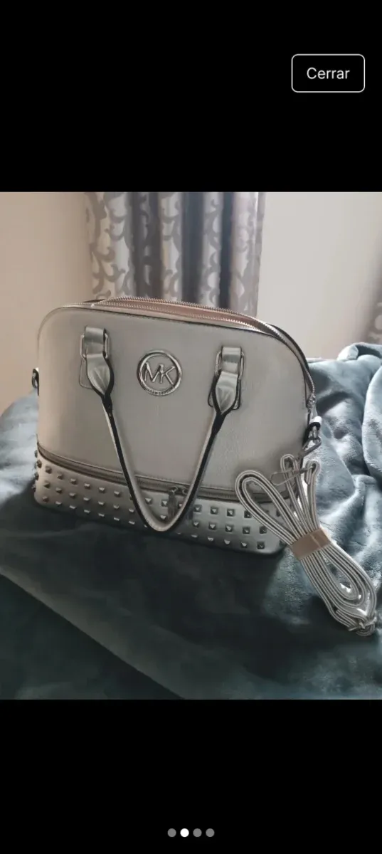 Bolso Michael Kors Dorado y Plateado