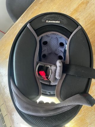 Casco Moto Kawasaki Talla S Negro/Verde