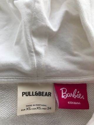 Sudadera Pull&Bear Barbie Tenis Blanca