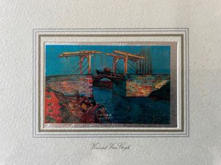 Cornice con 2 quadretti lamina d'argento