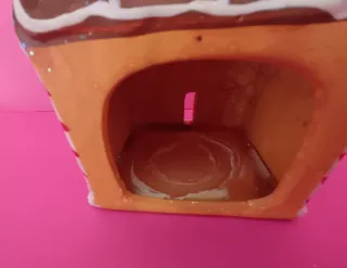 Portavelas Navidad Casa Pan de Jengibre