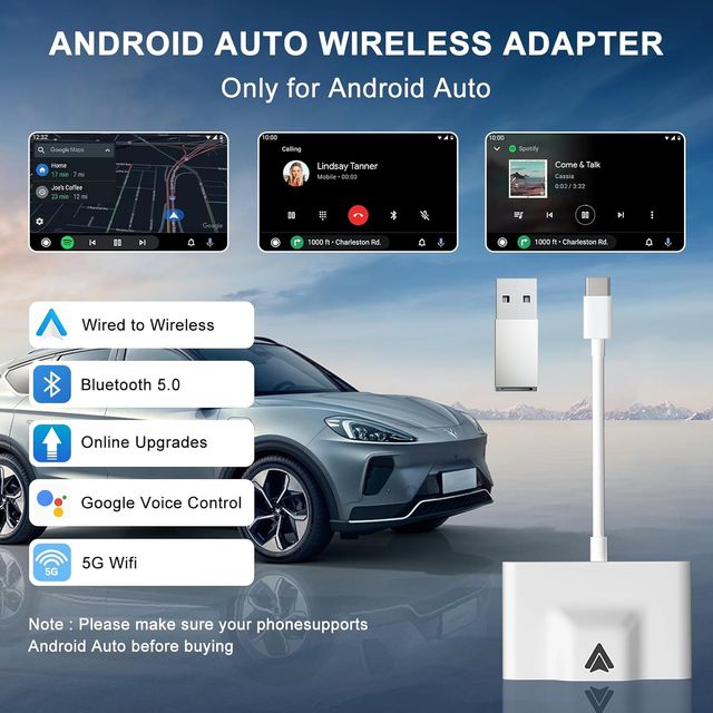 Adaptador Android Auto Inalámbrico USB-C