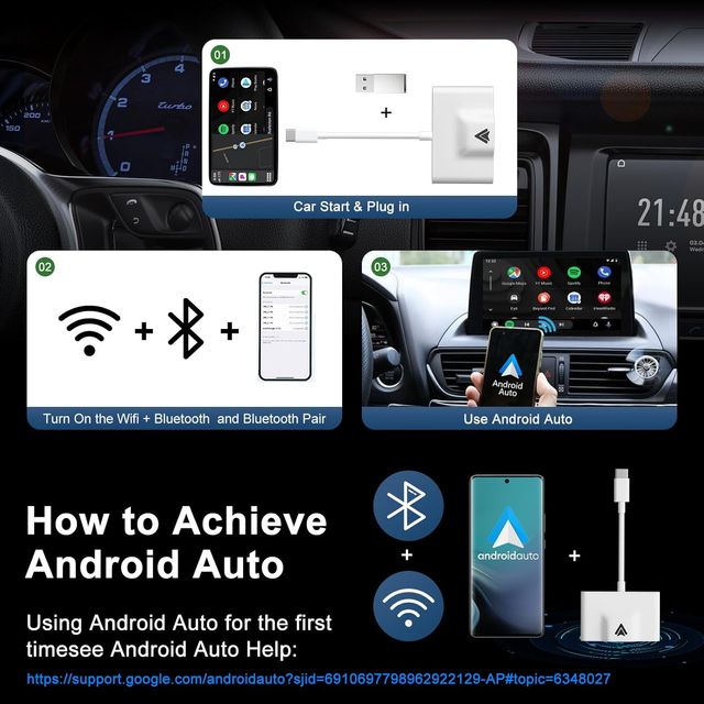 Adaptador Android Auto Inalámbrico USB-C