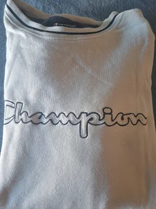 Sudadera Champion Gris Perla Original USA
