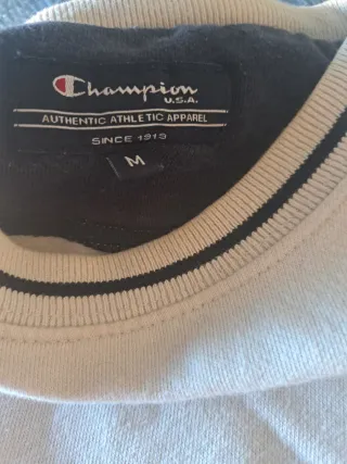 Sudadera Champion Gris Perla Original USA