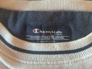 Sudadera Champion Gris Perla Original USA