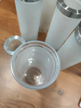 Conjunto Tarros Cristal Ikea Droppar