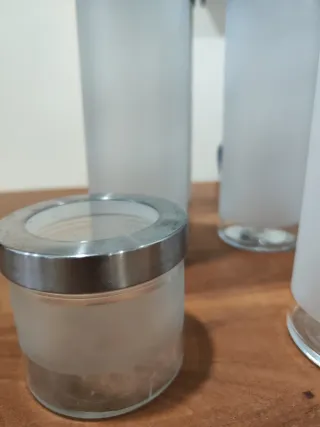 Conjunto Tarros Cristal Ikea Droppar