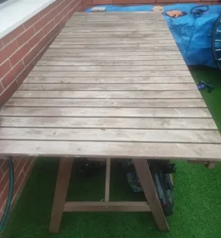 Mesa de madera plegable