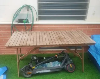 Mesa de madera plegable