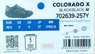 Zapatillas MBT Colorado X Hombre Negras