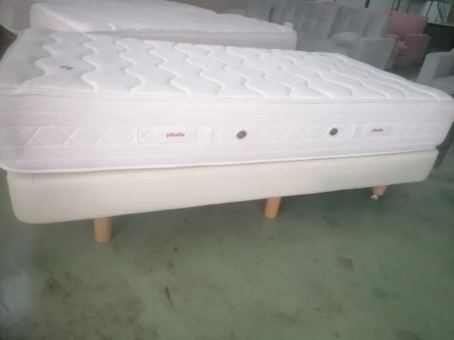 Base tapizada + colchón Pikolin 100x200