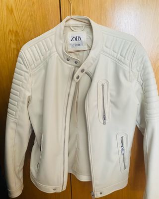 Chaqueta Zara Blanca Talla S Hombre