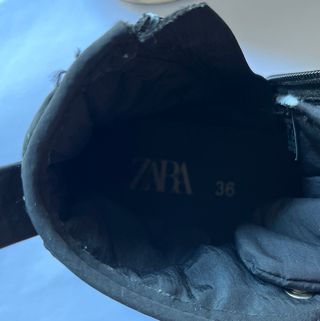 Botas Zara T36 Niña/Niño Negras