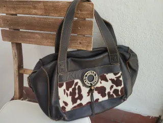 Bolso Salvador Bachiller Piel Marrón y Vaca