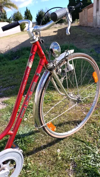 Bicicleta de paseo roja