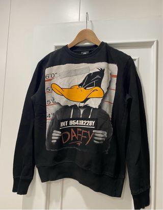Sudadera Pato Lucas Negra