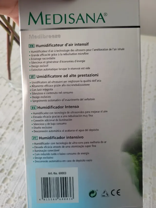 Humidificador Medisana Medibreeze Ultrasónico