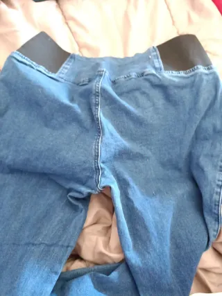 Vaqueros premamá cintura alta con goma equivale xl