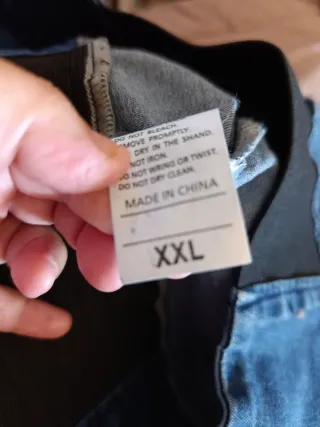 Vaqueros premamá cintura alta con goma equivale xl