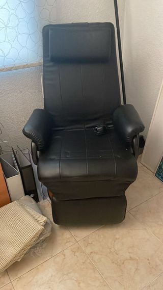 Sofá de masaje reclinable piel sintética