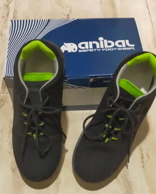 Zapatos de seguridad Anibal Mujer Negro/Verde
