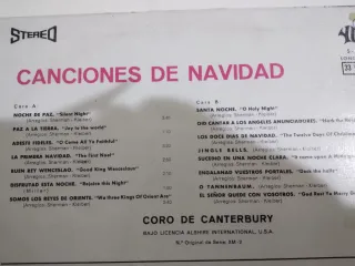 Vinilo Canciones de Navidad coro Canterbury