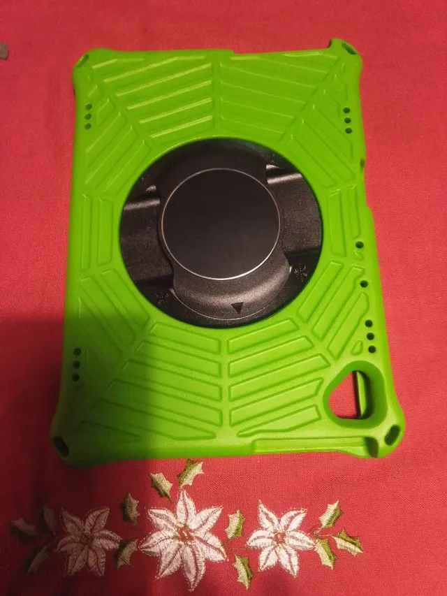 Funda protectora verde para tablet