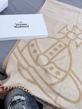Sciarpa Vivienne Westwood Beige e Bianca