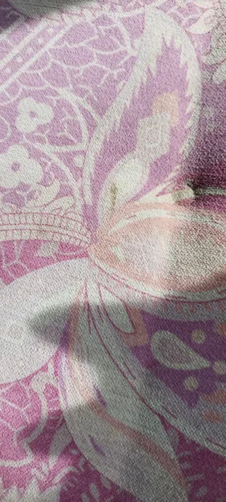 Puf redondo estampado floral