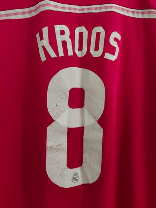 Camiseta Real Madrid Adidas 14 15 rosa Kroos