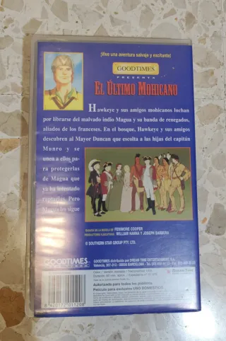Película VHS El Último Mohicano