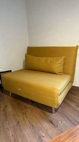 Sofá cama amarillo Maison du Monde