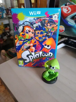 Splatoon + Amiibo Squid Verde Wii U Nintendo