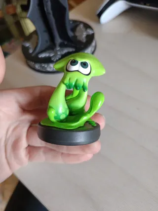 Splatoon + Amiibo Squid Verde Wii U Nintendo