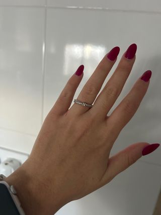 Anillo plata con detalle