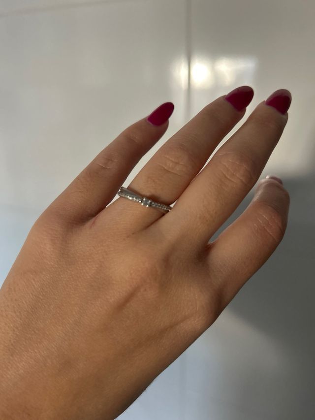 Anillo plata con detalle