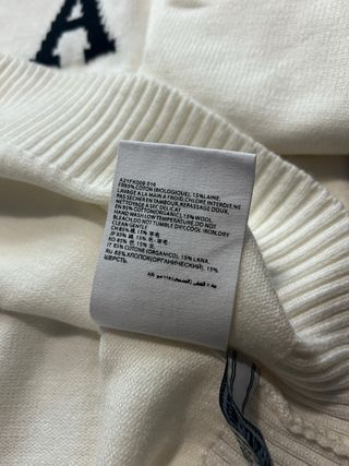 Jersey AMI Paris Blanco Corazón Negro