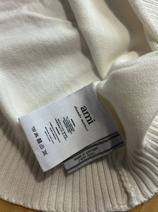 Jersey AMI Paris Blanco Corazón Negro