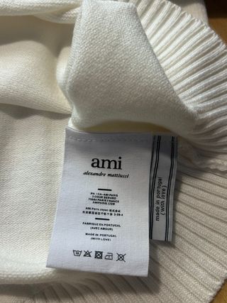 Jersey AMI Paris Blanco Corazón Negro