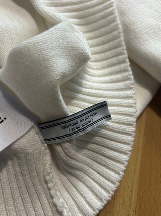 Jersey AMI Paris Blanco Corazón Negro