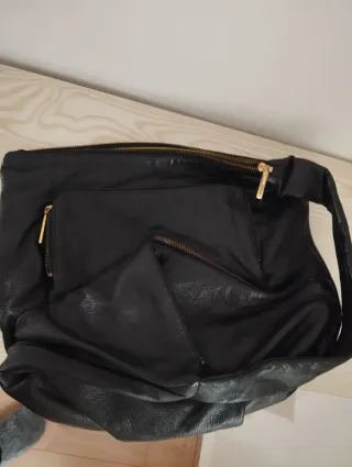 Bolso LUPO negro 3 cremalleras