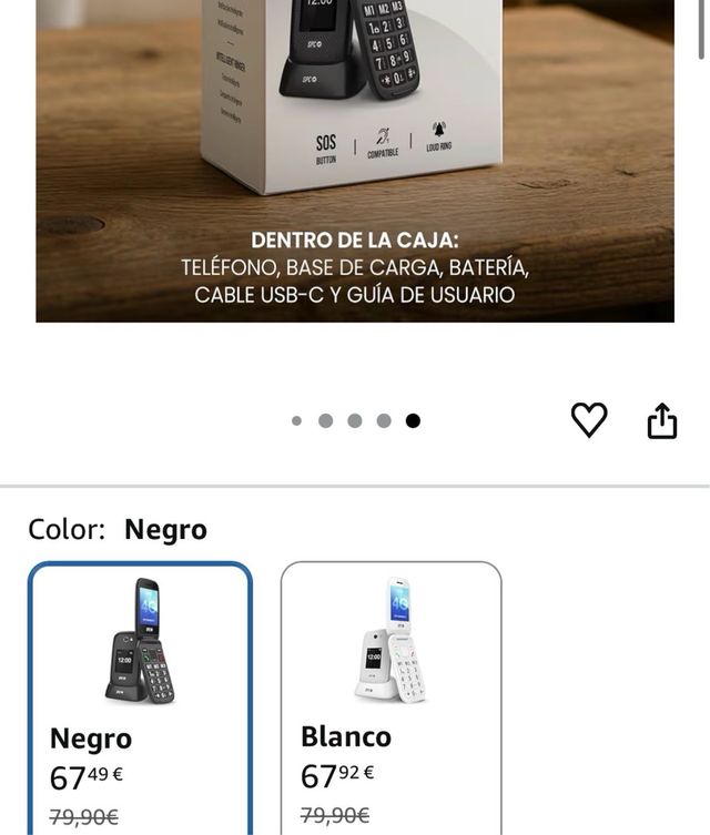 SPC Harmony 2 Teléfono Móvil Senior