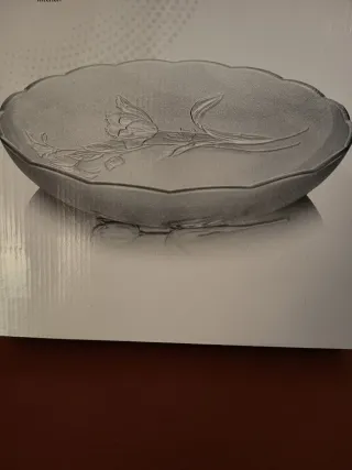 Prato de vidro SK Kitchen Flor 30cm