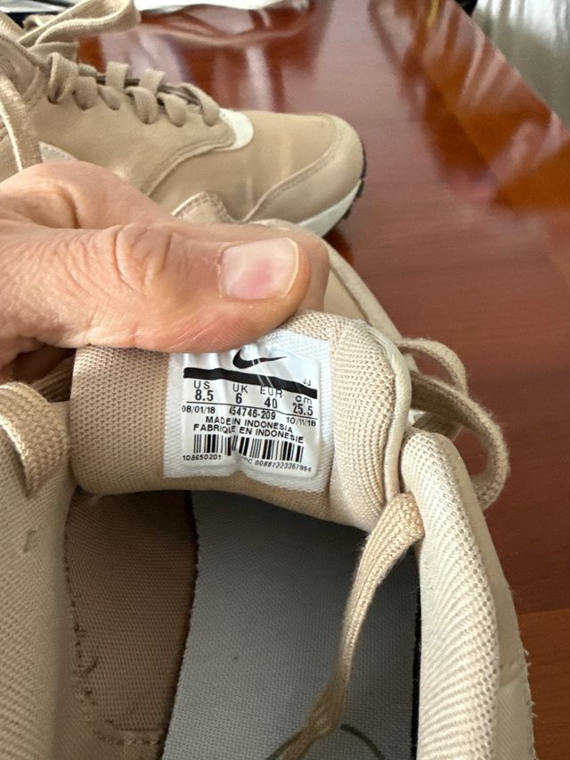 Nike Air Max 1 Prm Beige/Blanco