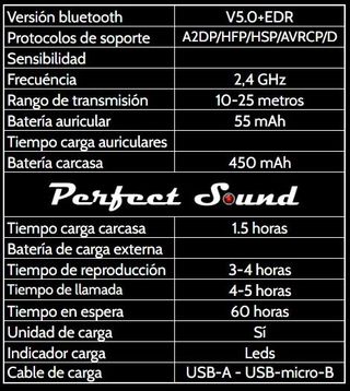 Auriculares inalámbricos (negro - rojo)