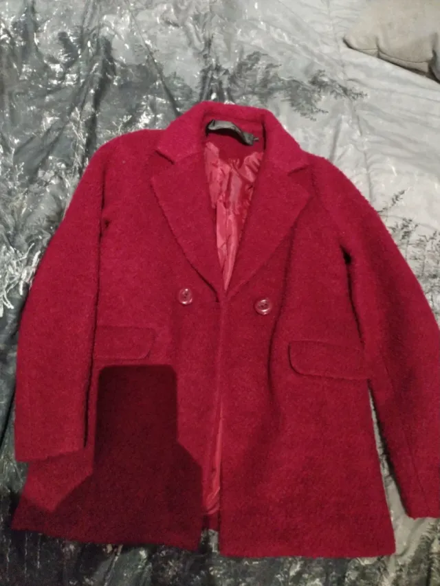 Abrigo mujer rojo